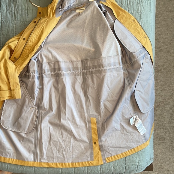 MADE & CRAFTED RARE Levi’s Rain Jacket size 0 - trim BOVINE LEATHER - GOOD C - Picture 11 of 17